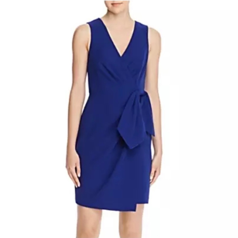 NWT Eliza J. Sleeveless Cobalt Side Bow Dress 12